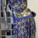 Костюм восточный - топ и юбка узорный (голубой), на рост 160-180 см