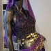 Восточный костюм - топ, юбка, пояс (фиолетовый), на рост 140-180 см
