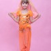 Костюм восточной принцессы, цвет оранжевый (комплект из 5 предметов) 