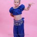 Костюм для восточных танцев детский, цвет "василек" 