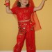 Восточный костюм детский красный из 3 или 5 предметов
