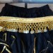 Костюм черный с золотым - лиф и юбка и пояс, на рост 140-180 см
