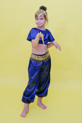 Костюм для восточных танцев детский, цвет есть "темно-синий" и "фиолетовый"