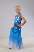 Детский восточный костюм с пайетками "Жасмин" на рост 120-135 см